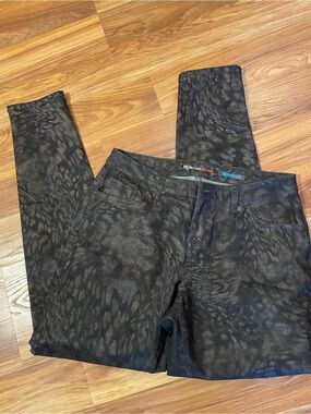 Style & Co.  Skinny Jeans in Dark Charcoal Animal Print